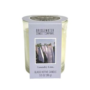Bridgewater Kerze Glas Votive Wäsche Linie