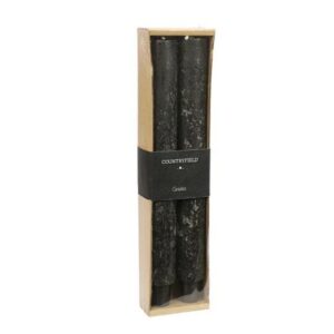 Countryfield Tafelkerze Schwarz 25 cm