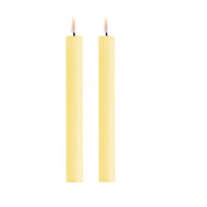 Deluxe Homeart Led Dinnercandle 2 Stück 24 cm Hellgelb