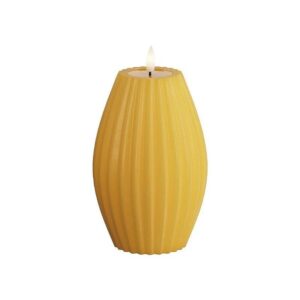 Deluxe Homeart Led Kerze Curry Streifen 10 x 15 cm
