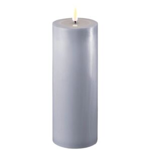 Deluxe Homeart Led-Kerzenstaub Blau 7,5 x 20 cm