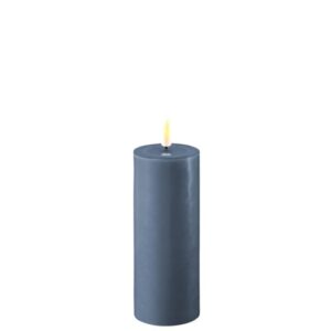 Deluxe Homeart Led Kerze Eisblau 5 x 12,5 cm