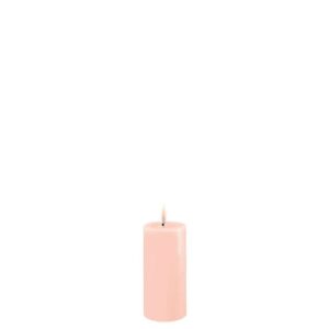Deluxe Homeart Led Kerze 5 x 10 cm Licht Rosa