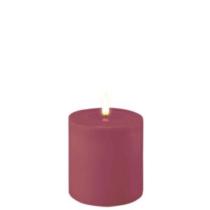 Deluxe Homeart Led Kerze Magenta 10 x 10 cm