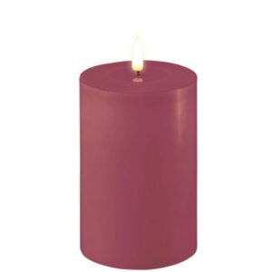 Deluxe Homeart Led Kerze Magenta 10 x 15 cm