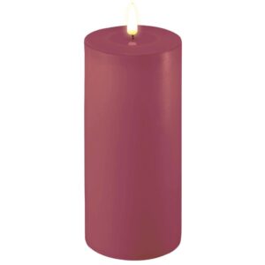 Deluxe Homeart Led Kerze Magenta 10 x 20 cm