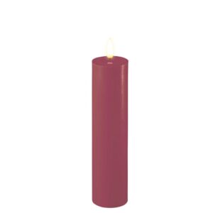 Deluxe Homeart Led Kerze Magenta 5 x 20 cm