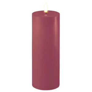 Deluxe Homeart Led Kerze Magenta 7,5 x 20 cm