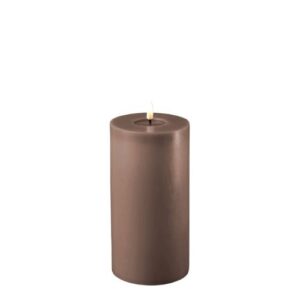 Deluxe Homeart Led Kerze Mocca 10 x 20 cm