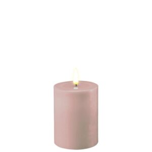 Deluxe Homeart Led Kerze Rose 7,5 x 10 cm