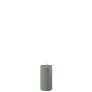 Deluxe Homeart Led Kerze 5 x 10 cm Salvie Grün