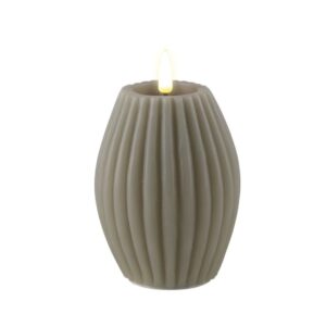 Deluxe Homeart Led Kerze Sand Stripe 7,5 x 10 cm