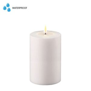 Deluxe Homeart Led Kerze Weiß 10 x 15 cm Outdoor