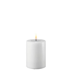 Deluxe Homeart Led Kerze Weiß 7,5 x 10 cm