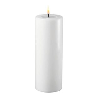 Deluxe Homeart Led Kerze Weiß 7,5 x 20 cm