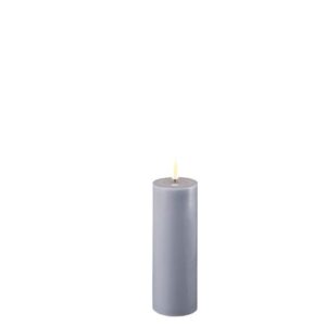 Deluxe Homeart Led-Kerzenstaub Blau 5 x 15 cm
