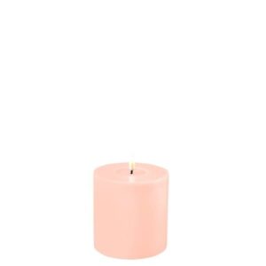 Deluxe Homeart Led Kerze Licht Rosa 10 x 10 cm