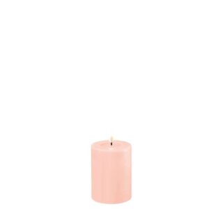 Deluxe Homeart Led Kerze Licht Rosa 7,5 x 10 cm