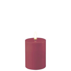 Deluxe Homeart Led Kerze Magenta 7,5 x 10 cm