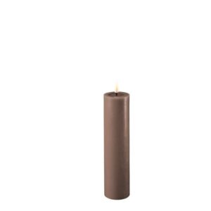 Deluxe Homeart Led Kerze Mocca 5 x 20 cm