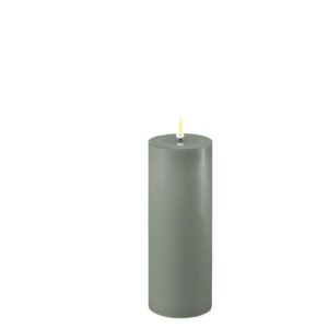 Deluxe Homeart Led Kerze Salvie Grün 7,5 x 20 cm