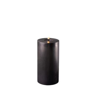 Deluxe Homeart Led Kerze Schwarz 10 x 20 cm