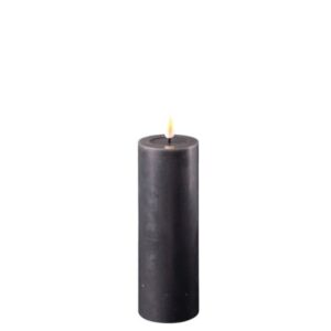 Deluxe Homeart Led Kerze Schwarz 5 x 15 cm