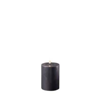 Deluxe Homeart Led Kerze Schwarz 7,5 x 10 cm