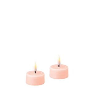 Deluxe Homeart Led Teelicht 2 Stück Licht Rosa