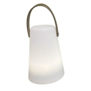 Home Society Candle-LED-Lampe Ocean für den Außenbereich, Taupe