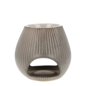 Duftchips Wachs Brenner Oval Niedrig Bronze