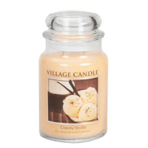 Village Candle Großes Glas Cremige Vanille