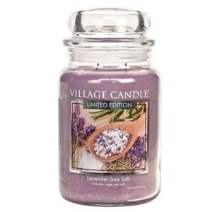 Village Candle Großer Krug Lavendel Meersalz