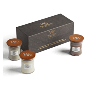 Woodwick-Geschenkset mit 3 Mini-Candles Woody