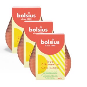 Bolsius Outdoor-Kerze / Patiolight Citronella Earth 3 Stück.
