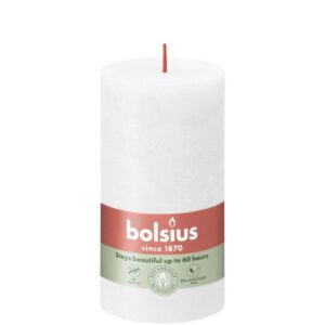 Bolsius Blank Kerze Rustic Cloudy White 13 cm