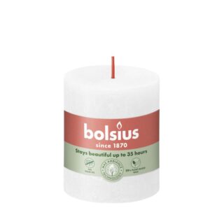 Bolsius Blank Kerze Rustic Cloudy White 8 cm