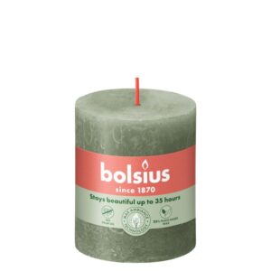 Bolsius Blunt Kerze Rustic Fresh Olive 8 cm