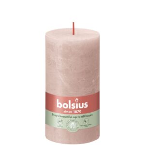 Bolsius Blunt Kerze Rustic Misty Pink 13 cm