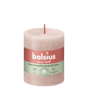 Bolsius Blunt Kerze Rustic Misty Pink 8 cm