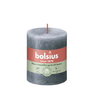 Bolsius Blank Kerze Rustikale Schiefer Blau 8 cm