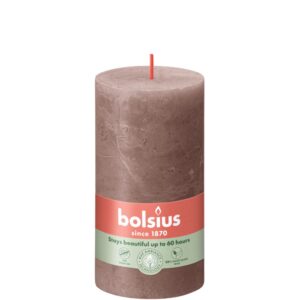 Bolsius Blunt Kerze Rustic Taupe 13 cm