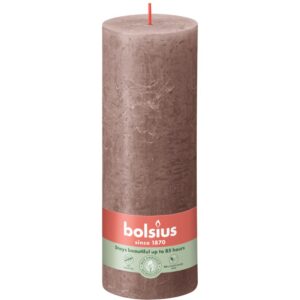 Bolsius Blunt Kerze Rustic Taupe 19 cm