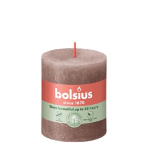 Bolsius Blunt Kerze Rustic Taupe 8 cm
