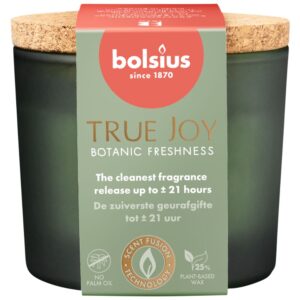 Bolsius True Joy Duftkerze mit Korkdeckel Botanic Freshness