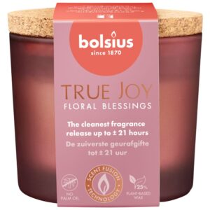 Bolsius True Joy Duftkerze mit Korkdeckel Floral Blessings