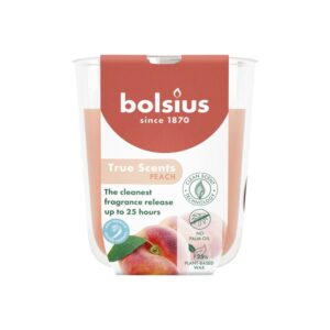 Bolsius Wahre Düfte Duftkerze im Glas Klein Pfirsich