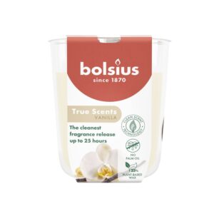 Bolsius Wahre Düfte Duftkerze im Glas Klein Vanille