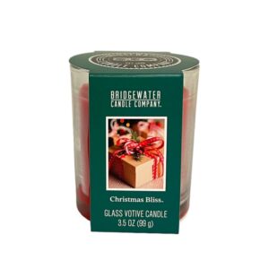 Bridgewater Kerze Glas Votive Weihnachten Bliss