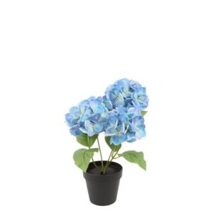 Countryfield Künstliche Pflanze Hortensie Blau